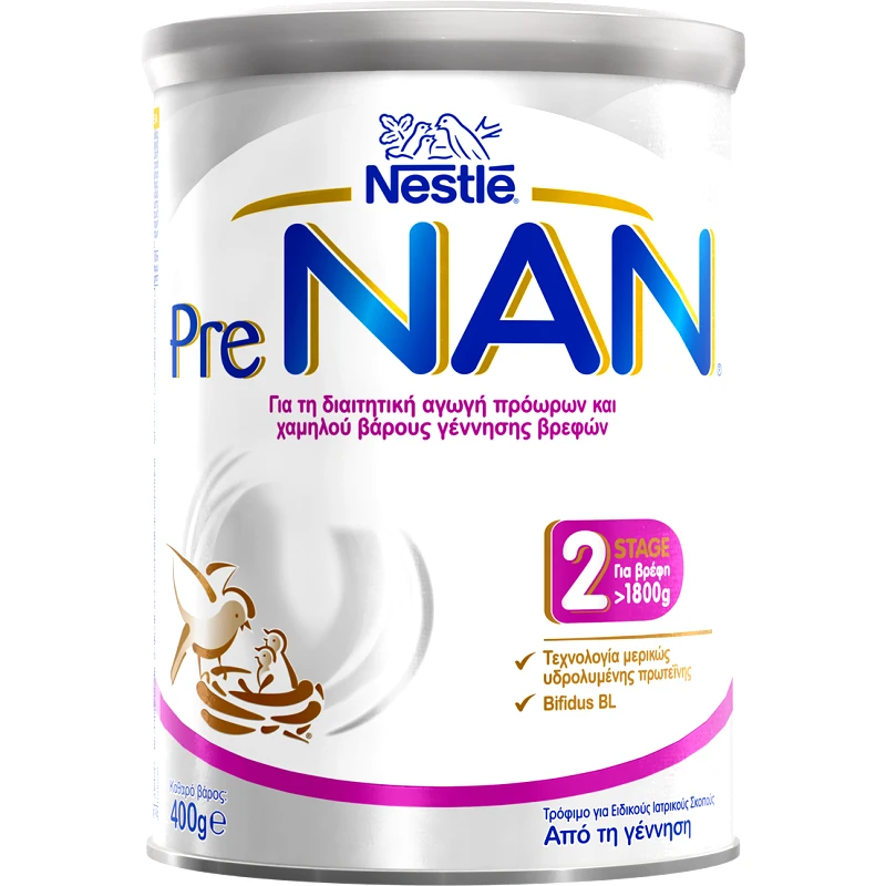 Nestle Nestle PreNAN Discharge Γάλα σε Σκόνη για Λιποβαρή & Πρόωρα Βρέφη, Από τη Γέννηση 400gr