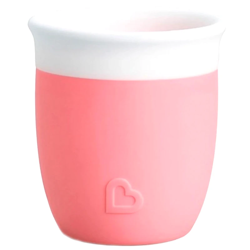 Munchkin Munchkin C'est Silicone Open Training Cup Εκπαιδευτικό Κύπελο Κατάλληλο για τα Ευαίσθητα Ούλα του Μωρού 4m+, 59ml, Κωδ 90057 - Ανοιχτό Ροζ