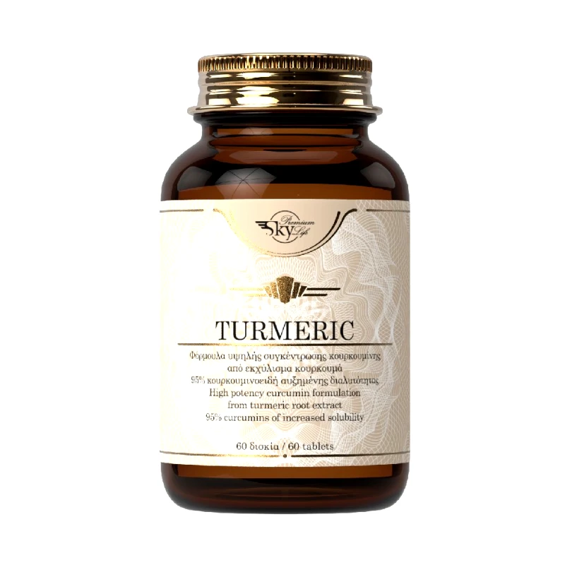 Sky Premium Life Sky Premium Life Turmeric 1400mg Συμπλήρωμα Διατροφής, Φόρμουλα Υψηλής Συγκέντρωσης Κουρκουμίνης 60tabs