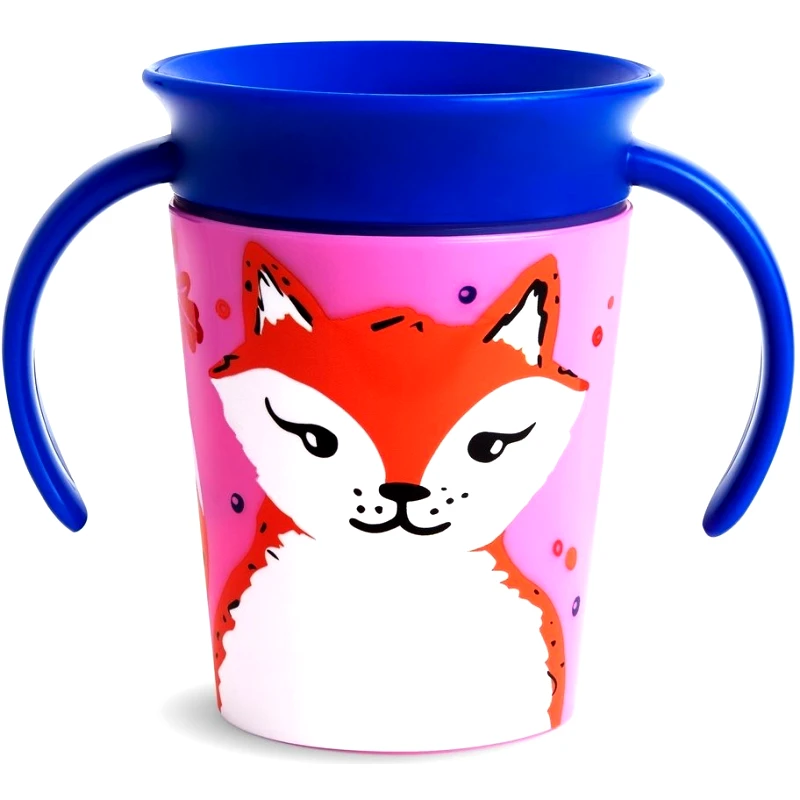 Munchkin Munchkin Miracle 360 Cup 6m+ Εκπαιδευτικό Κύπελλο με Στόμιο & Λαβές από 6 Μηνών 177ml - Αλεπού