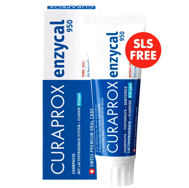 Curaprox Curaprox Enzycal 950 Οδοντόκρεμα με Φθόριο & Πρωτεϊνες Γάλακτος 75ml