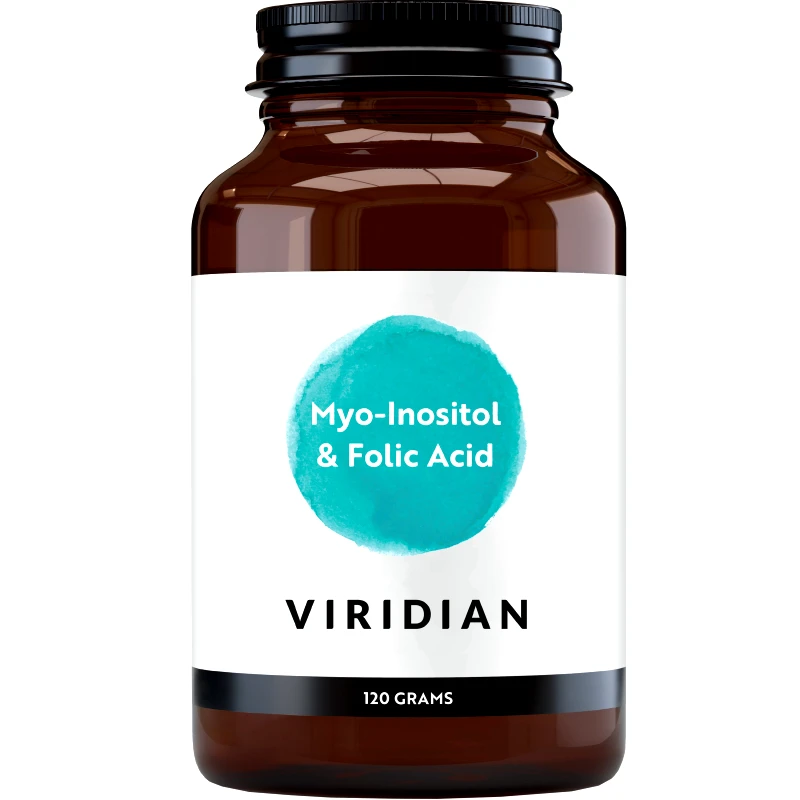 Viridian Viridian Myo-Inositol & Folic Acid Powder Συμπλήρωμα Διατροφής Φόρμουλας Μυο-ινοσιτόλης & Φολικού Οξέος σε Σκόνη για Υποστήριξη Εγκυμοσύνης, Ορμονική Ισορροπία, Κατά της Κούρασης & Κόπωσης με Ευχάριστη Γεύση 120g