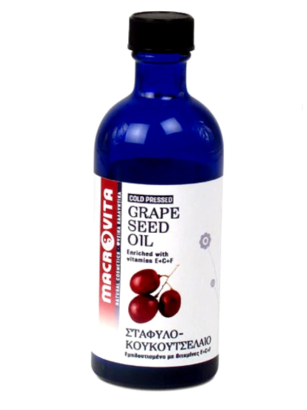 Macrovita Macrovita Σταφυλοκουκουτσέλαιο Ενισχύει Την Παραγωγή Κολλαγόνου 100ml
