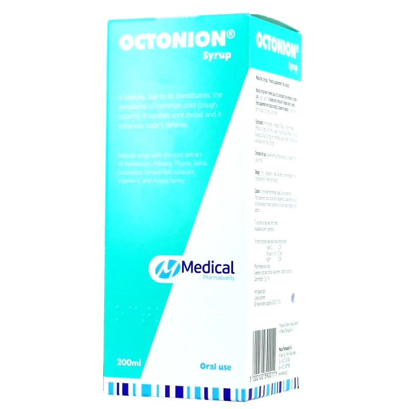 Medical PQ Medical Pq Octonion Σιρόπι γιά Λαιμό - Μπούκωμα Ενηλίκων 200ml