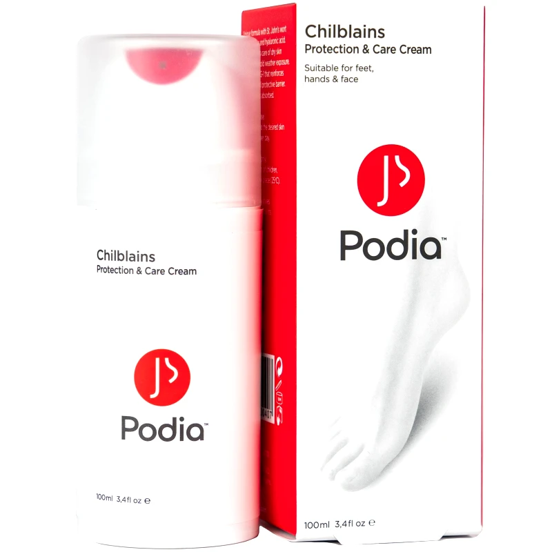 Podia Podia Chilblains Protection & Care Cream Κρέμα Προστασίας & Ανακούφισης από Χιονίστρες για Πόδια, Χέρια, & Πρόσωπο 100ml