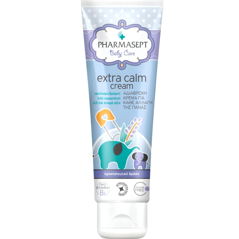 Pharmasept Pharmasept Baby Care Extra Calm Cream 150ml,Κρέμα Καταπράυνσης των Ερεθισμών, Ενυδατώνει το Ευαίσθητο Δέρμα