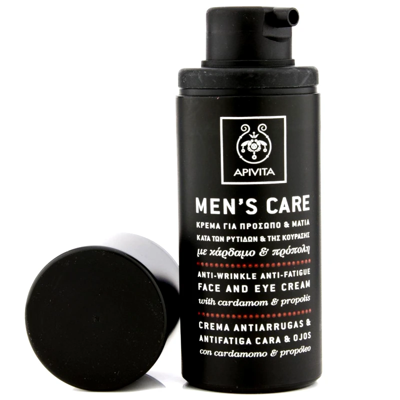 Apivita Apivita Mens Care Κρέμα Για το Πρόσωπο & τα Μάτια Κατά Των Ρυτίδων & Της Κούρασης Με Κάρδαμο & Πρόπολη 50ml