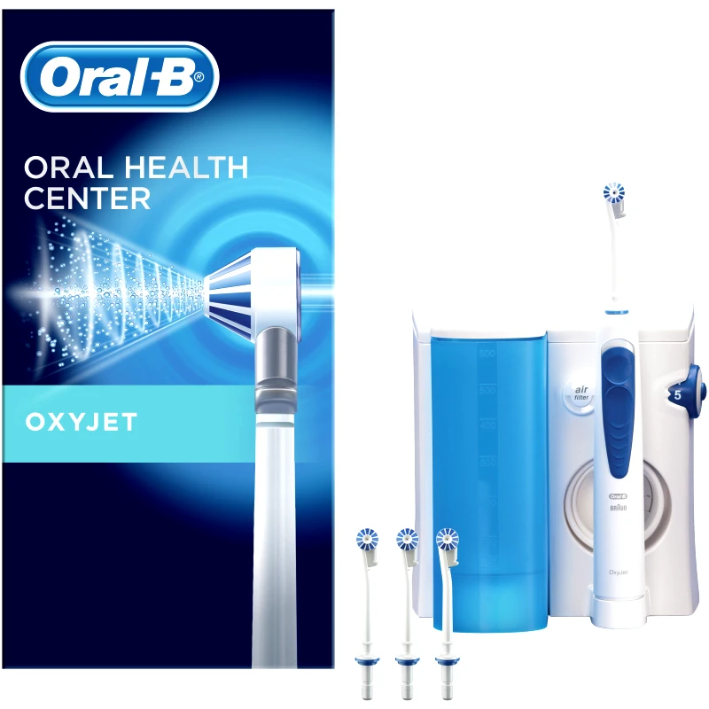 Oral-B Oral-b Oxyjet Oral Health Συσκευή Καταιονισμού Εκτόξευσης Νερού για Επαγγελματικό Καθαρισμό & Προστασία των Ούλων 1 Τεμάχιο