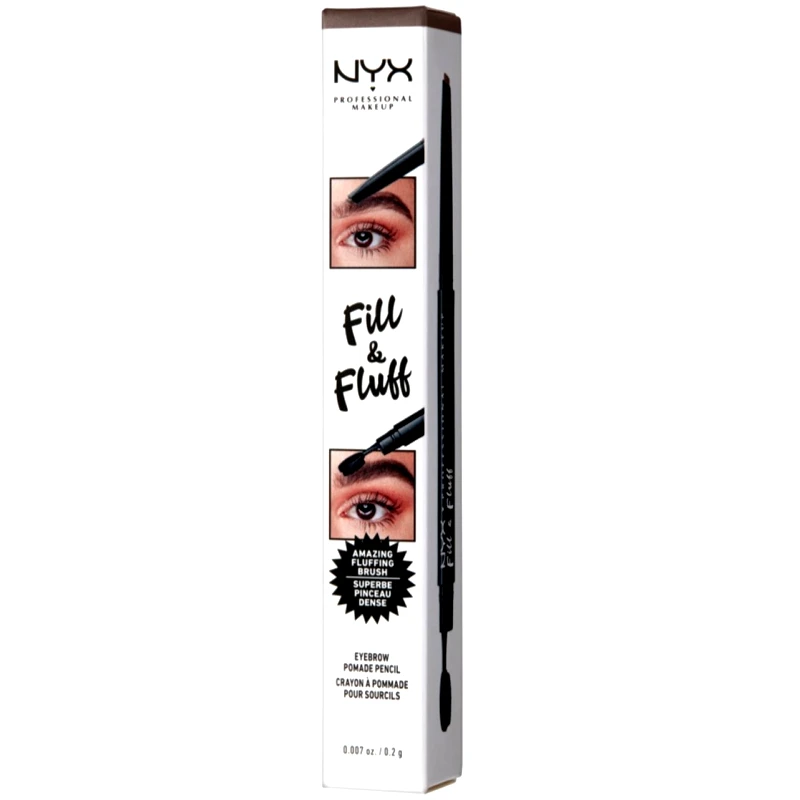 NYX Professional Makeup Nyx Professional Makeup Fill & Fluff Eyebrow Pomade Pencil Μολύβι Φρυδιών με Απαλή Μύτη 0.2gr 1 Τεμάχιο - Chocolate