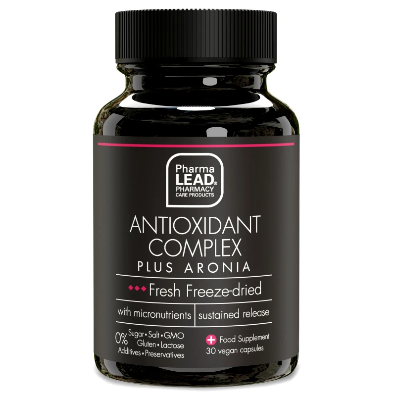 PharmaLead Pharmalead Black Range Antioxidant Complex Plus Aronia Συμπλήρωμα Διατροφής με Ισχυρή Αντιοξειδωτική Δράση, Ενισχυμένη με Αρώνια 30veg.caps