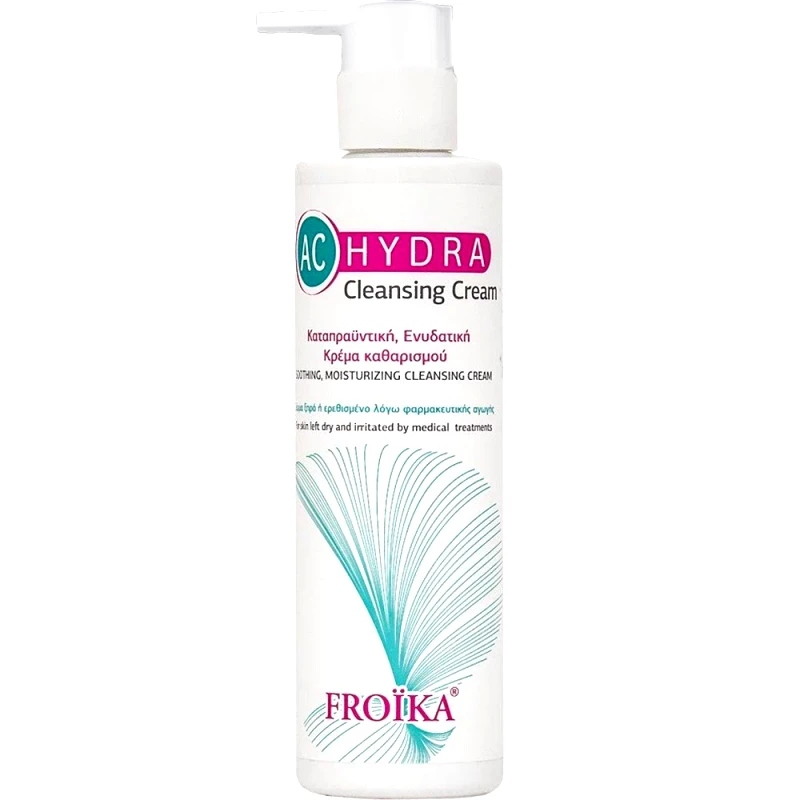 Froika Froika AC Hydra Cleansing Cream Καταπραϋντική & Ενυδατική Κρέμα Καθαρισμού με Αντλία για Ευαίσθητο Δέρμα που Υποβάλλεται σε Θεραπεία Κατά της Ακμής 200ml
