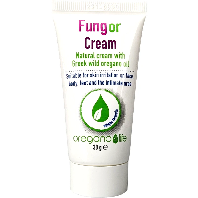 Oregano 4 Life Oregano 4 Life Fungor Cream with Greek Wild Oregano Oil Φυσική Κρέμα με Αιθέριο Έλαιο Βιολογικής Ρίγανης για Δερματικούς Ερεθισμούς 30g
