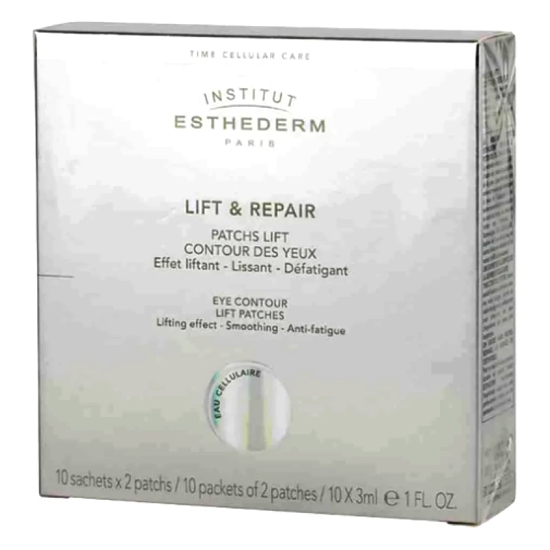 Institut Esthederm Institut Esthederm Eye Contour Lift Patches Περιορίζουν την Εμφάνιση Σακούλων Κάτω Από τα Μάτια 10 Packets of 2 Patches 10x3ml
