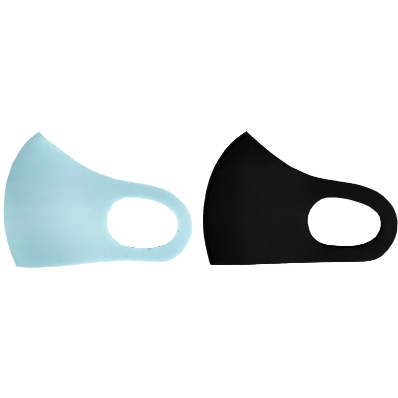 TiLi TiLi Fashion Face Mask Μάσκα Ενηλίκων Πολλαπλών Χρήσεων Γαλάζιο - Μαύρο Σχέδιο 2 Τεμάχια