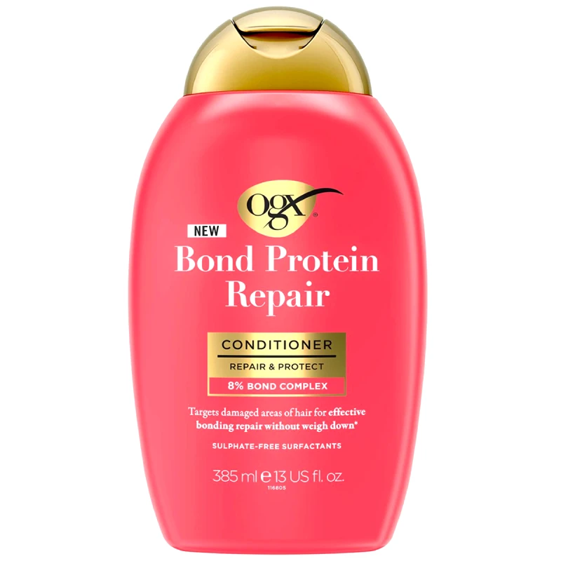 OGX OGX Bond Protein Repair & Protect Conditioner Hair Μαλακτική Κρέμα Επανόρθωσης & Προστασίας των Ξηρών, Ταλαιπωρημένων Μαλλιών 385ml