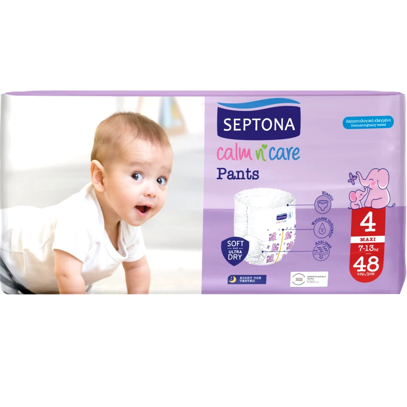 Septona Septona Calm n' Care Pants Maxi No4 (7-13kg) 48 Τεμάχια