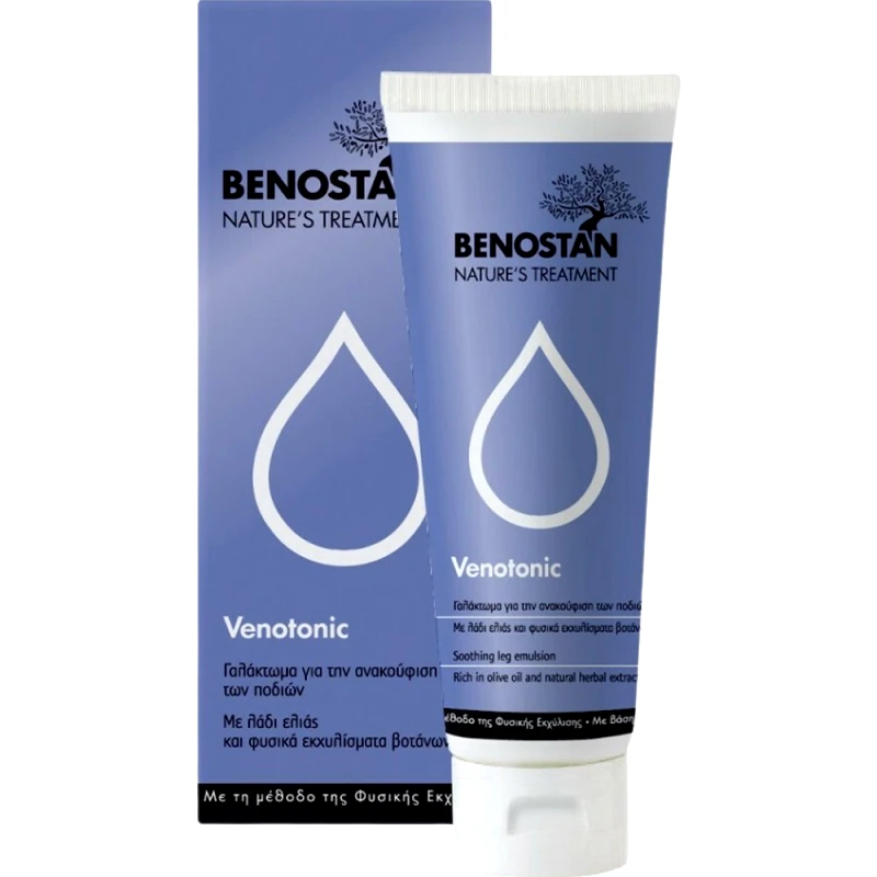 Total Health Solutions Benostan Venotonic Soothing Leg Emulsion Καταπραϋντικό Γαλάκτωμα με Εκχύλισμα Βοτάνων για Κουρασμένα Πόδια & Αίσθηση Βάρους 125ml