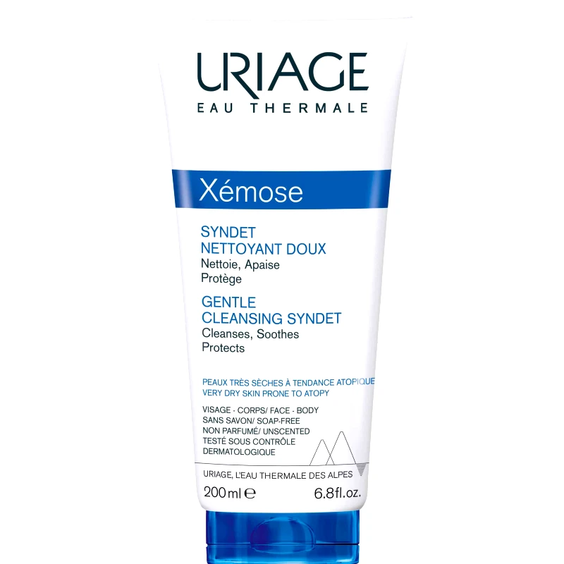 Uriage Uriage Xemose Gentle Cleansing Syndet Ήπια Κρέμα Gel Καθαρισμού για Πολύ Ξηρές Επιδερμίδες με Τάση Ατοπίας 200ml