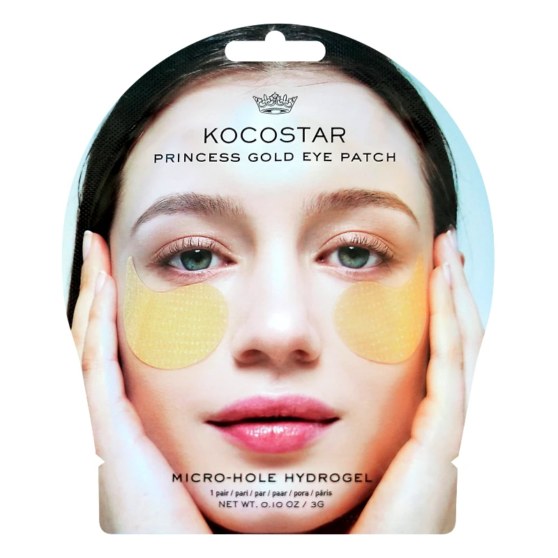 Kocostar Kocostar Princess Eye Patch Gold Επιθέματα Υδρογέλης για Εντατική Ενυδάτωση της Περιοχής των Ματιών 1 Ζευγάρι