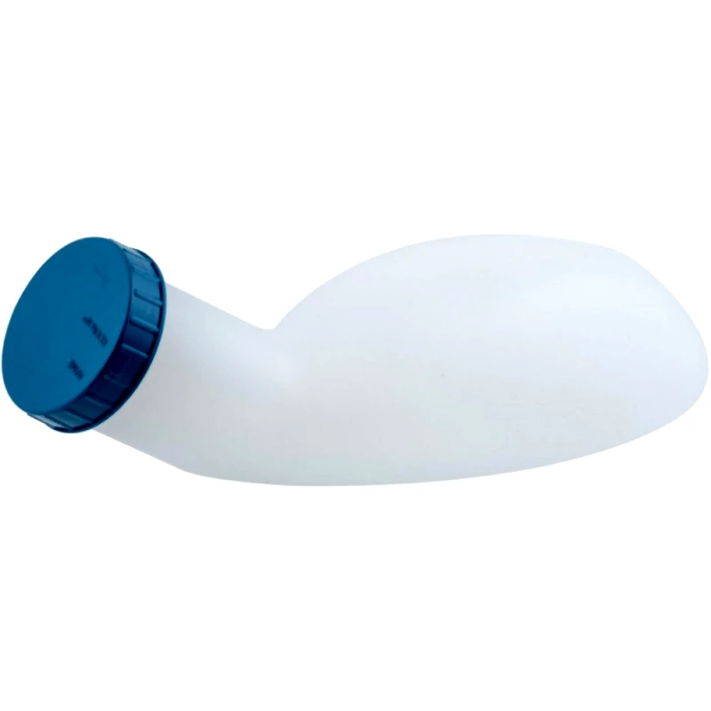 Alfacare Alfacare Plastic Urinal 800ml Ανδρικό Πλαστικό Ουροδοχείο με Καπάκι 1 Τεμάχιο - Μπλε