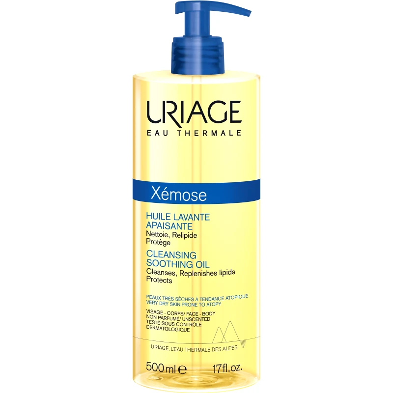 Uriage Uriage Xemose Cleansing Soothing Oil Καταπραϋντικό Λάδι Καθαρισμού για Πολύ Ξηρές Επιδερμίδες με Τάση Ατοπίας 500ml