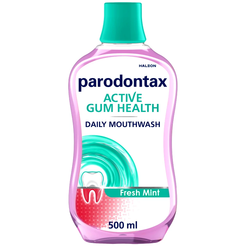 Parodontax Parodontax Active Gum Health Daily Mouthwash Στοματικό Διάλυμα Καθημερινής Χρήσης για τη Βελτίωση της Υγείας των Ούλων με Γεύση Μέντα 500ml