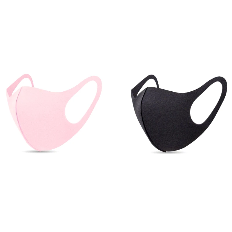 TiLi Fashion Face Mask Παιδικές Μάσκες Προσώπου Πολλαπλών Χρήσεων με Σχέδια Ροζ - Μαύρη για Κορίτσι 2 Τεμάχια φωτογραφία