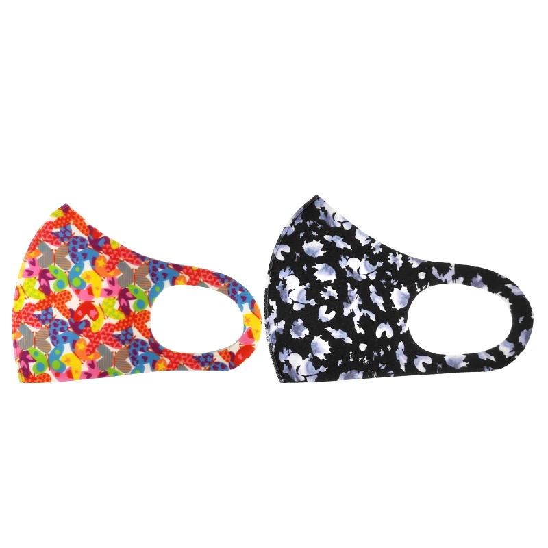 TiLi TiLi Fashion Face Mask Μάσκα Ενηλίκων Πολλαπλών Χρήσεων Μαύρο - Κόκκινο Σχέδιο 2 Τεμάχια