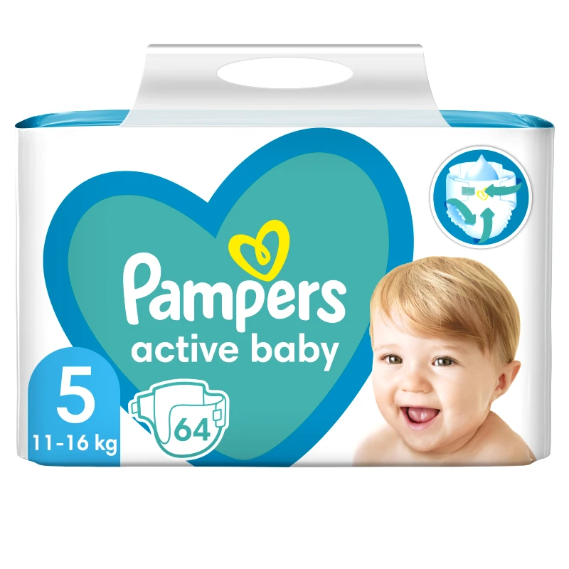 Pampers Pampers Active Baby No5 (11-16kg) Giant Pack 64 πάνες