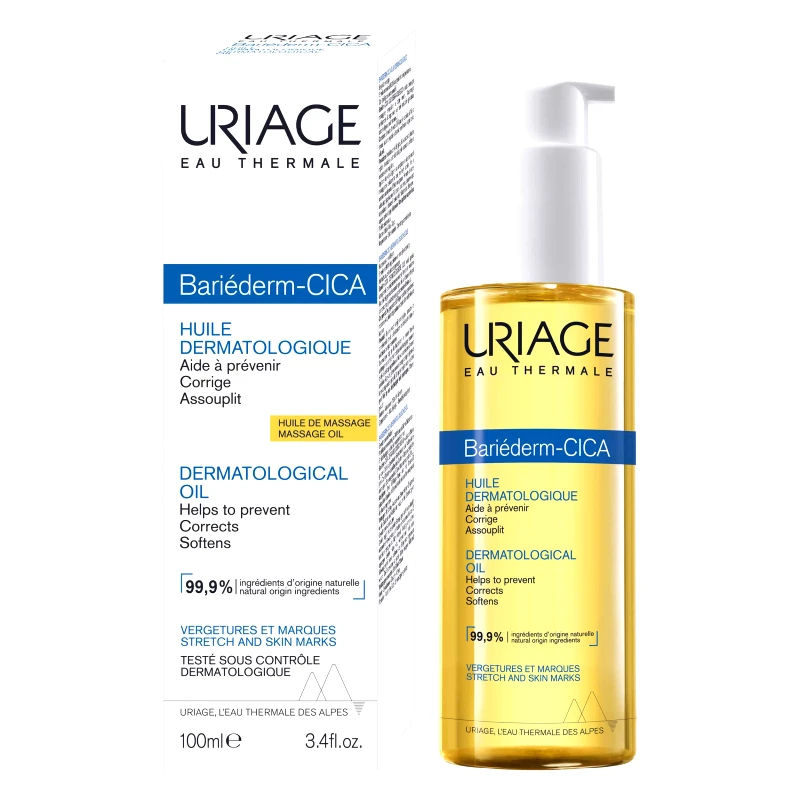 Uriage Uriage Bariederm-Cica Dermatological Massage Oil Λάδι Μασάζ για Ραγάδες & Σημάδια του Δέρματος 100ml