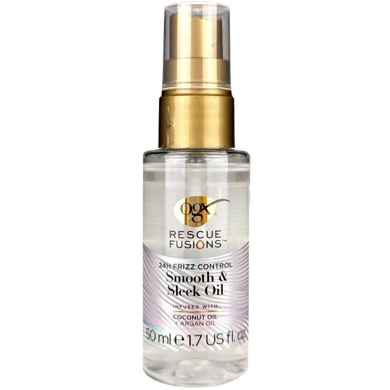 OGX OGX Rescue Fusions 24hr Frizz Control Smooth & Sleek Oil Έλαιο Λείανσης & Ενυδάτωσης για 24ωρο Έλεγχο του Φριζαρίσματος 50ml
