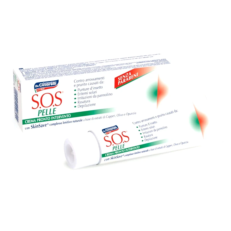 Dr Ciccarelli S.O.S Pelle Cream Φυτική Κρέμα Πρώτων Βοηθειών για Εγκαύματα, Τσιμπήματα & Μικροτραυματισμούς 25ml φωτογραφία
