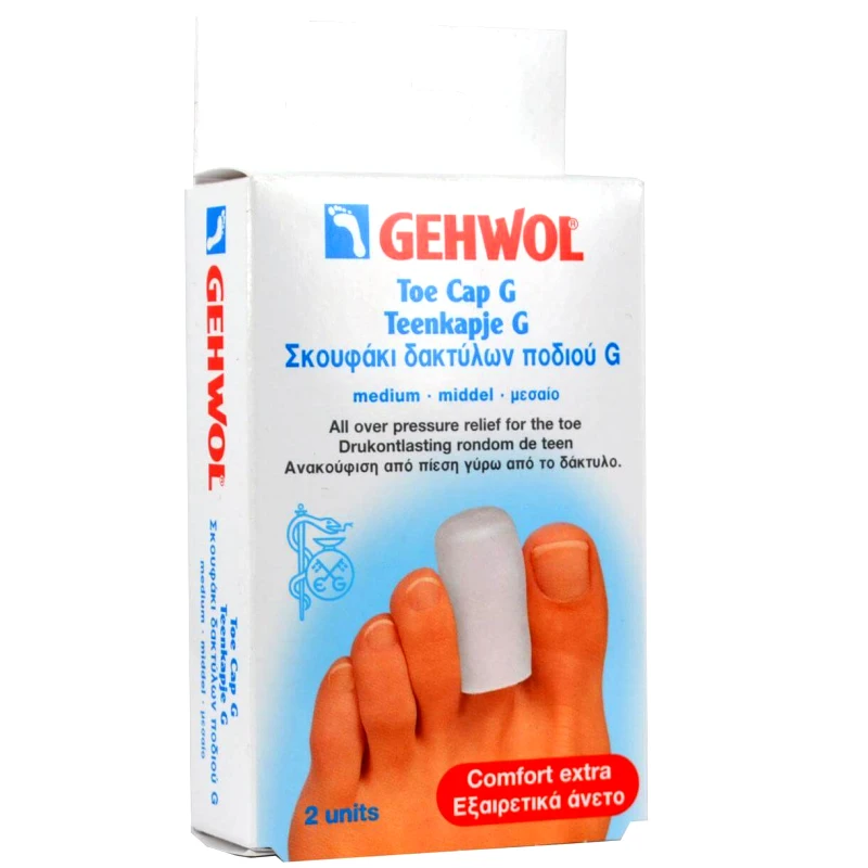 Gehwol Gehwol Toe Cap G Medium/Μεσαίο Σκουφάκι Δακτύλων Ποδιού 2 τεμάχια