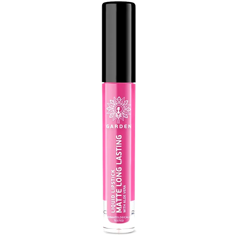 Garden Garden Liquid Lipstick Matte Long Lasting with Aloe Vera Υγρό Ματ Κραγιόν Μακράς Διαρκείας 4ml - Vivid Magenta 04