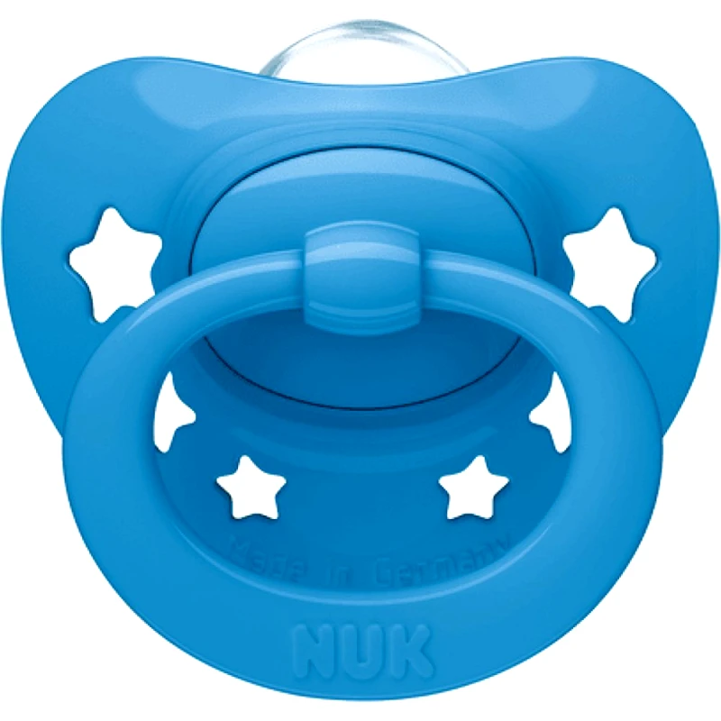 Nuk Nuk Signature Orthodontic Silicone Soother 18-36m Μπλε Ορθοδοντική Πιπίλα με Θηλή Σιλικόνη 1 Τεμάχιο, Κωδ 10520449