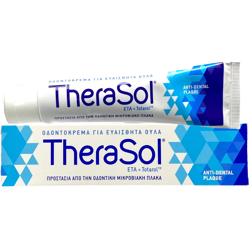 TheraSol TheraSol Anti-Dental Plaque Οδοντόκρεμα για Ευαίσθητα Ούλα & Προστασία από την Οδοντική Μικροβιακή Πλάκα 75ml