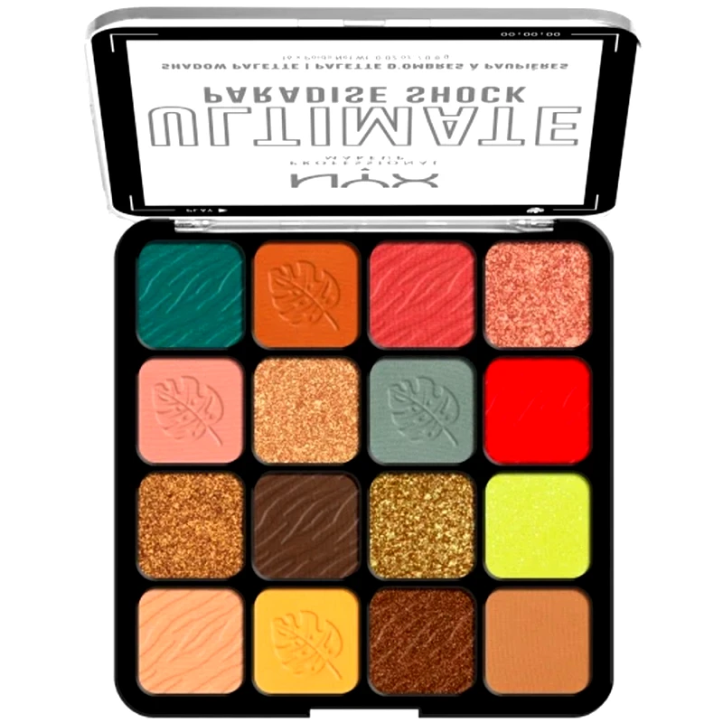 NYX Professional Makeup Nyx Professional Makeup Ultimate Shadow Palette Παλέτα Σκιών 16 Αποχρώσεων 1 Τεμάχιο - Paradise Shock