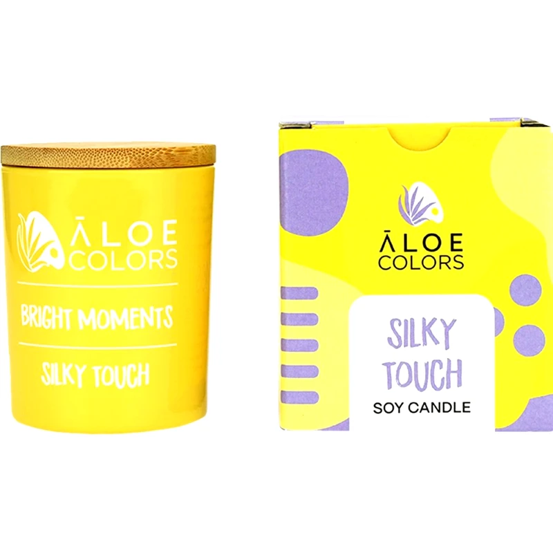 Aloe Colors Aloe Colors Silky Touch Scented Soy Candle Αρωματικό Κερί Σόγιας σε Βάζο με Άρωμα που Διαρκεί 150g