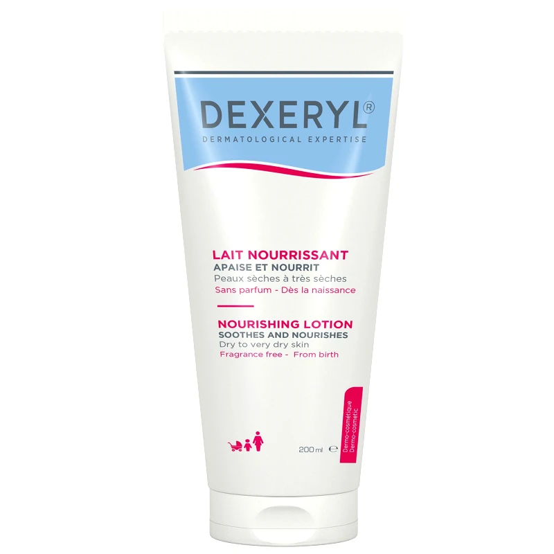Dexeryl Dexeryl Nourishing Lotion Dry to Very Dry Skin Θρεπτική Λοσιόν Σώματος & Προσώπου για Ξηρό έως Πολύ Ξηρό Δέρμα Χωρίς Άρωμα 200ml