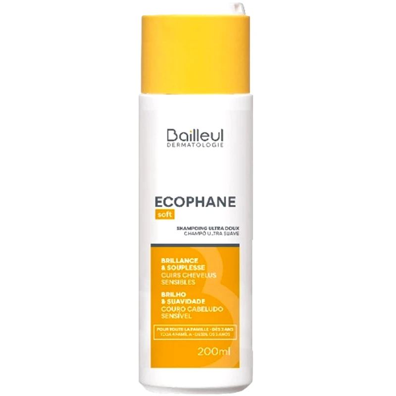 Bailleul Dermatologie Bailleul Ecophane Ultra Soft Shampoo Εξαιρετικά Απαλό Σαμπουάν που Καταπραΰνει Όλους τους Τύπους Μαλλιών 200ml