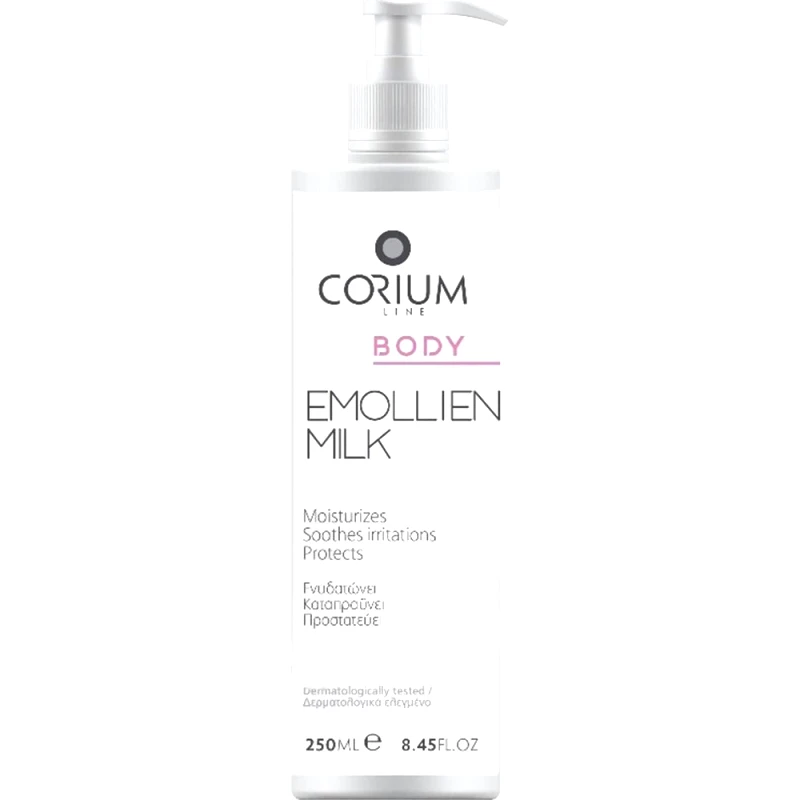 Corium Line Corium Emollient Body Milk Ενυδατικό Γαλάκτωμα Σώματος με Καταπραϋντική & Αντιερεθιστική Δράση 250ml