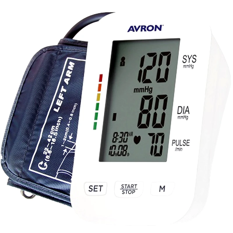 AVRON Avron CardioCheck Control Blood Pressure Monitor Πιεσόμετρο Μπράτσου με Λειτουργία Ανίχνευσης Αρρυθμίας 1 Τεμάχιο