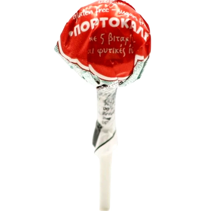 Kaiser Kaiser Lollipop with Vitamins & Natural Fibers Γλειφιτζούρι με Βιταμίνες & Φυτικές Ίνες με Πλούσια Γεύση 1 Τεμάχιο - Πορτοκάλι