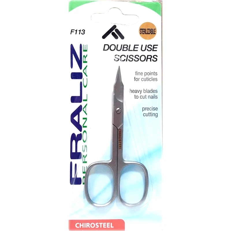 Health-Plus Fraliz F113 Double Use Scissors Ψαλιδάκι Διπλής Χρήσης Καμπυλωτό 1 Τεμάχιο