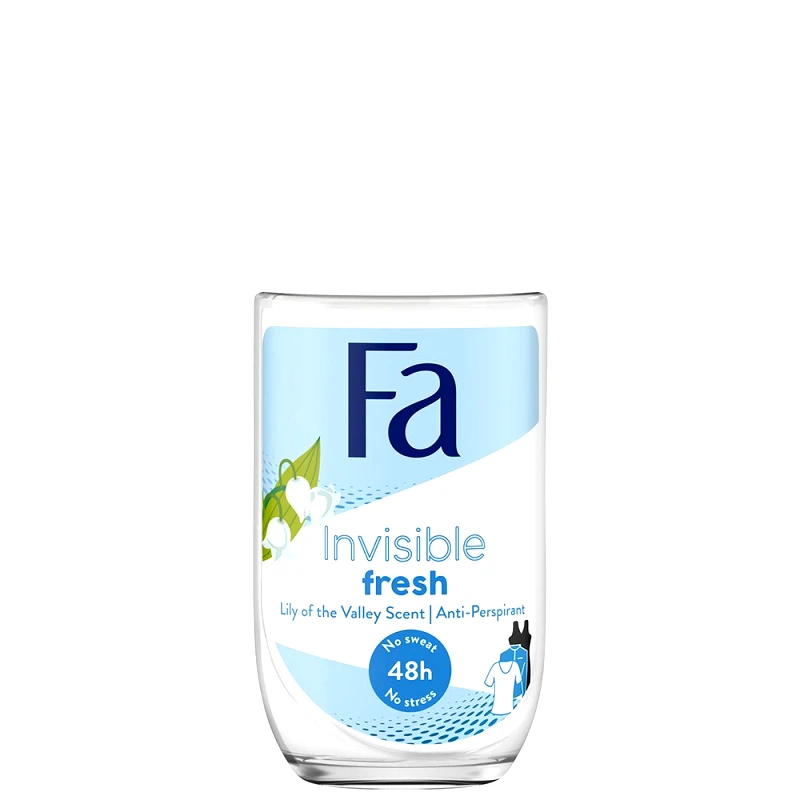 FA Fa Invisible Fresh Lily 48h Anti Perspirant Deodorant Roll on Αποσμητικό 48ωρης Προστασίας 50ml