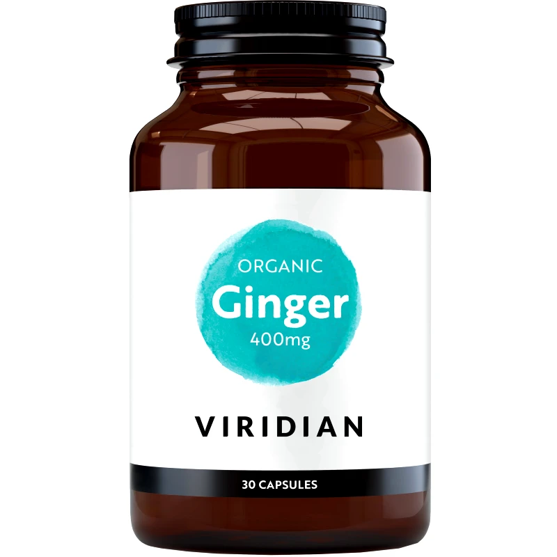 Viridian Viridian Organic Ginger 400mg Συμπλήρωμα Διατροφής Ρίζας Βιολογικού Τζίντζερ Κατά της Ναυτίας για Ενέργεια με Αντιφλεγμονώδεις Ιδιότητες 30caps