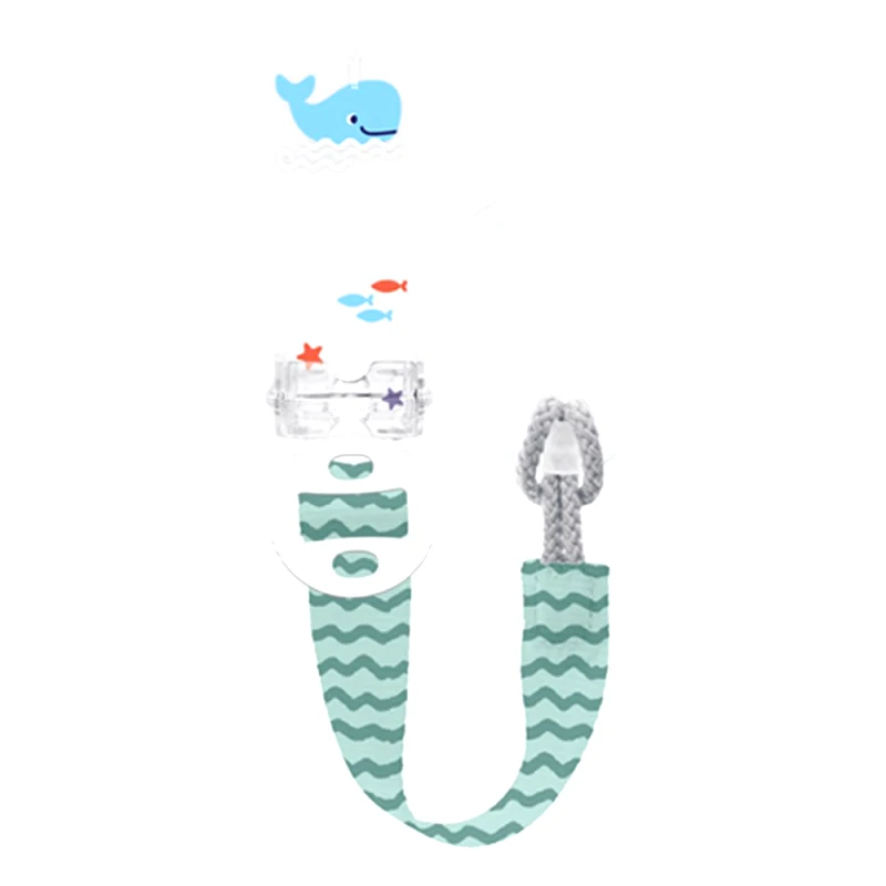 Mam Mam Clip it! & Cover 0m+ Κορδέλα Στήριξης Πιπίλας με Προστατευτικό Καπάκι 1 Τεμάχιο, Κωδ 335B - Πράσινο 2