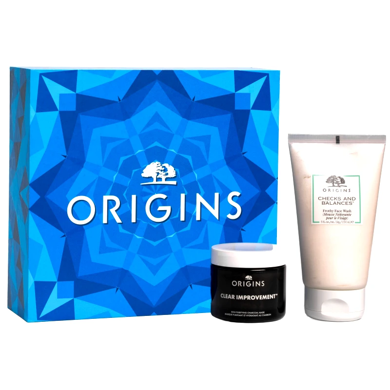 Origins Origins Promo Clear Improvement Rich Purifying Charcoal Mask 75ml & Checks & Balances Forthy Face Wash 150ml