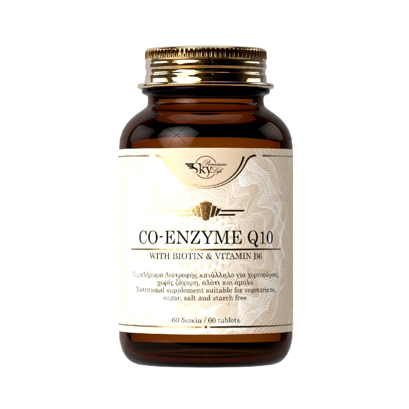 Sky Premium Life Sky Premium Life Co-Enzyme Q10 30mg Συμπλήρωμα Διατροφής Υψηλής Ποιότητας με Συνένζυμο Q10 με Βιταμίνη Β6 & Βιοτίνη 60veg.Tabs