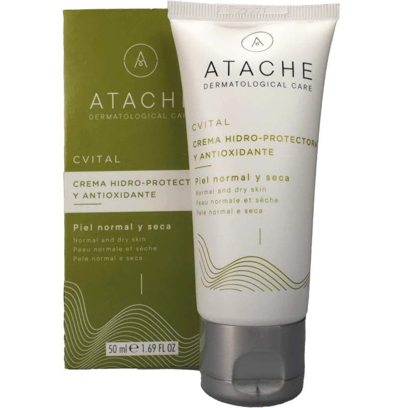 Atache Atache C Vital Day Cream Mixed to Dry Skin Αντιοξειδωτική Κρέμα Ημέρας Ενάντια στα Πρώτα Σημάδια Γήρανσης για Κανονικές & Ξηρές Επιδερμίδες 50ml